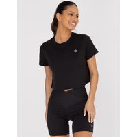 POLO MANGA CORTA PARA MUJER BASIC T-SHIRT ZIA NEGRO BSOUL