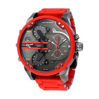 Reloj Diesel Mr. Daddy DZ7370 Red and Silver para Caballero Nuevo Original