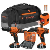 Taladro inalámbrico percutor 20V atornillador12V nivel laser maleta