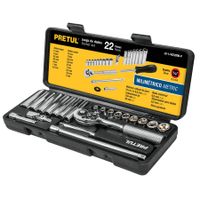 Juego de 22 herramientas 1/4"" mm Pretul
