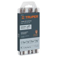 Juego de 6 brocas para concreto Truper