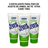 3 Exfoliante para pies de aceite de arbol de té- Xtra Care 198g