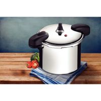 Olla de Presión Tramontina Valência en Aluminio Pulido 24 cm 10 L