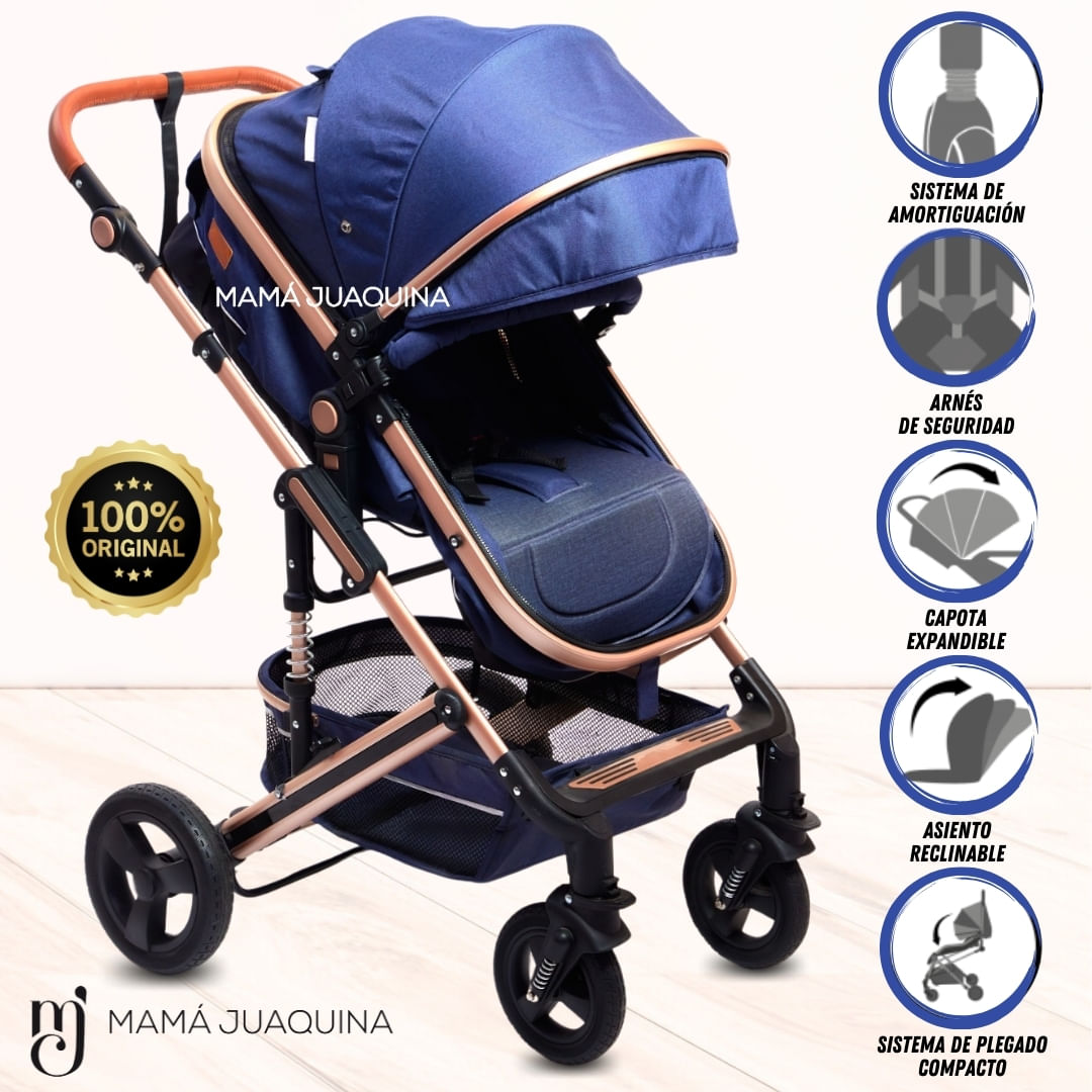 Coche Moisés «BELLE» Azul