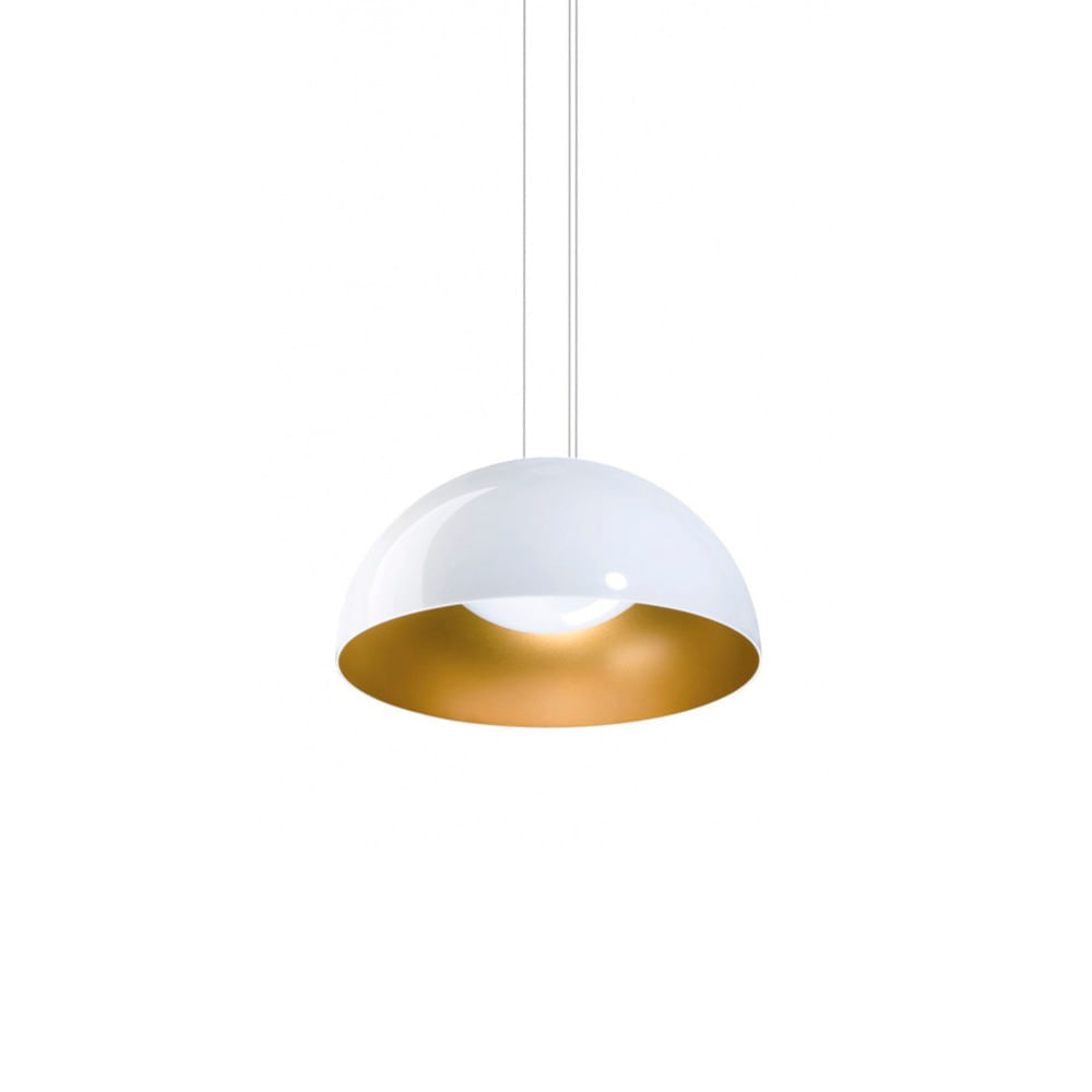 Luminaria Polly Bicolor Blanco/ Dorado 60 Cm