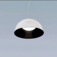 Luminaria Polly Bicolor Blanco/Negro 45 Cm