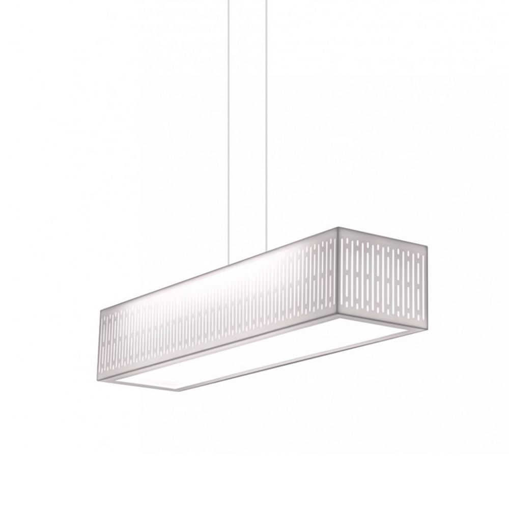Luminaria Colg Ravena Blanco Rectangular