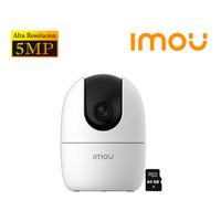 Cámara de Seguridad IMOU Wi-Fi RANGER 2 5MP Gira 360° + Micro SD 64GB