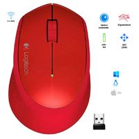 Mouse Inalámbrico Logitech M280 Red