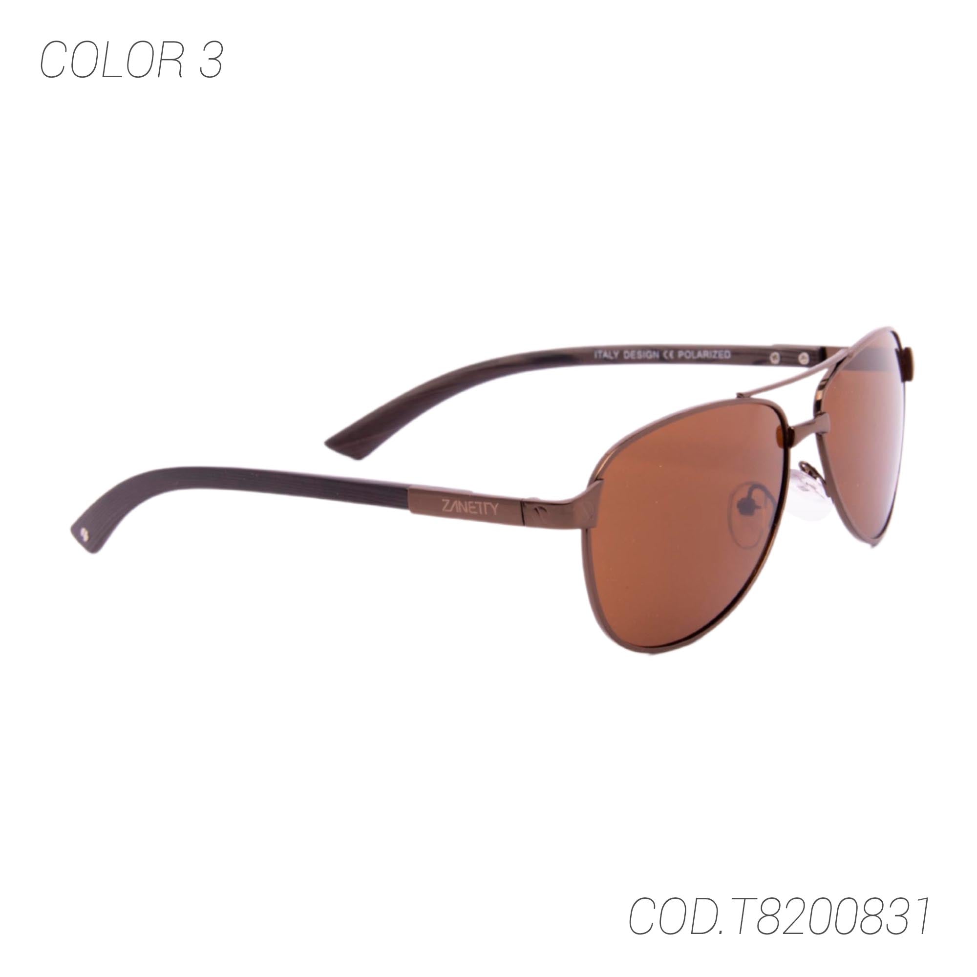 LENTES DE SOL POLARIZADA UNISEX T8200831 ZANETTY - 1017955