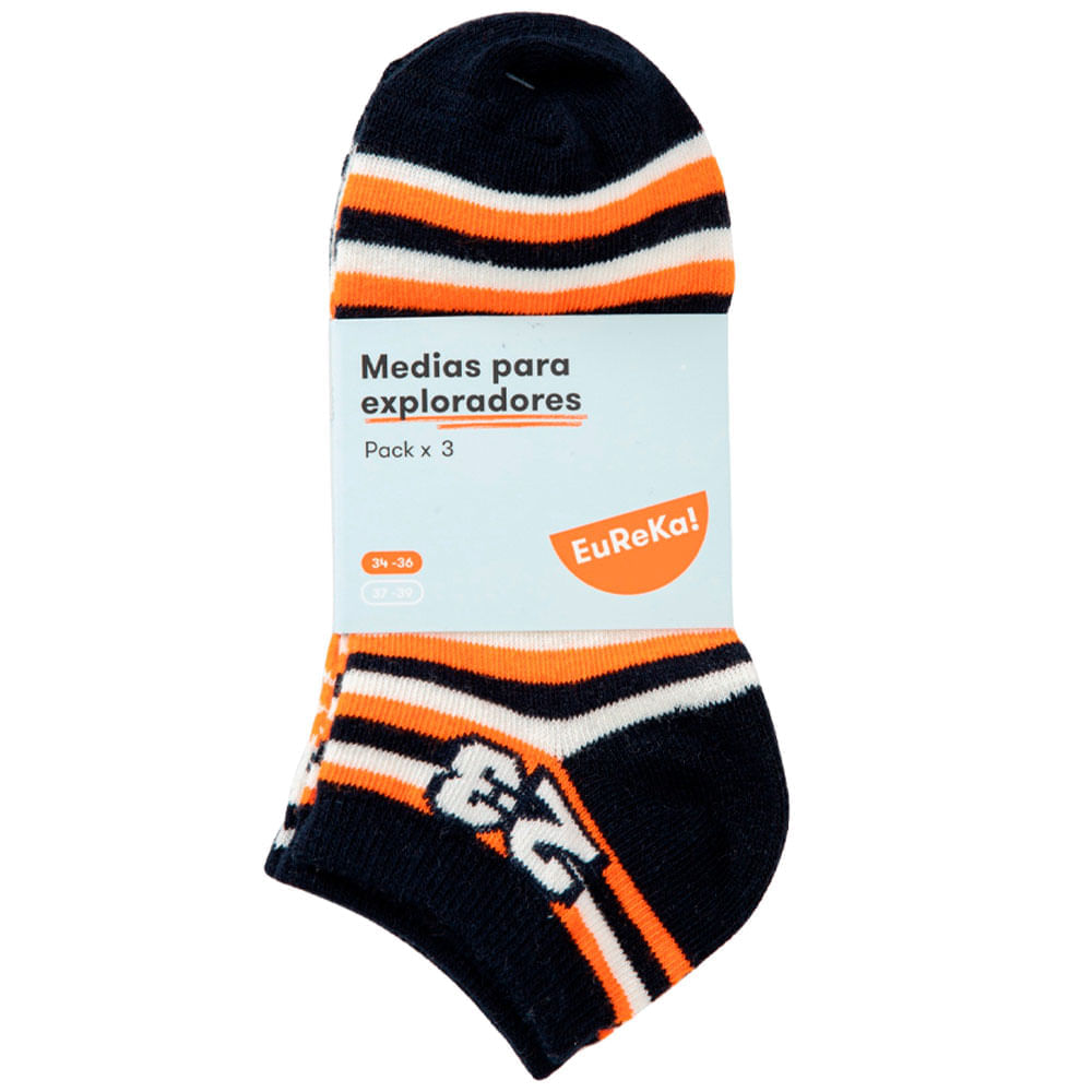 Medias Pack x 3 Mod6 Teen Niño EUREKA