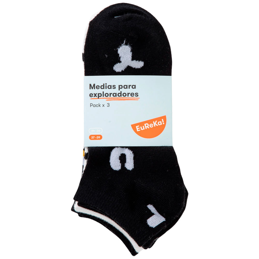 Medias Pack x 3 Mod6 Teen Niño EUREKA