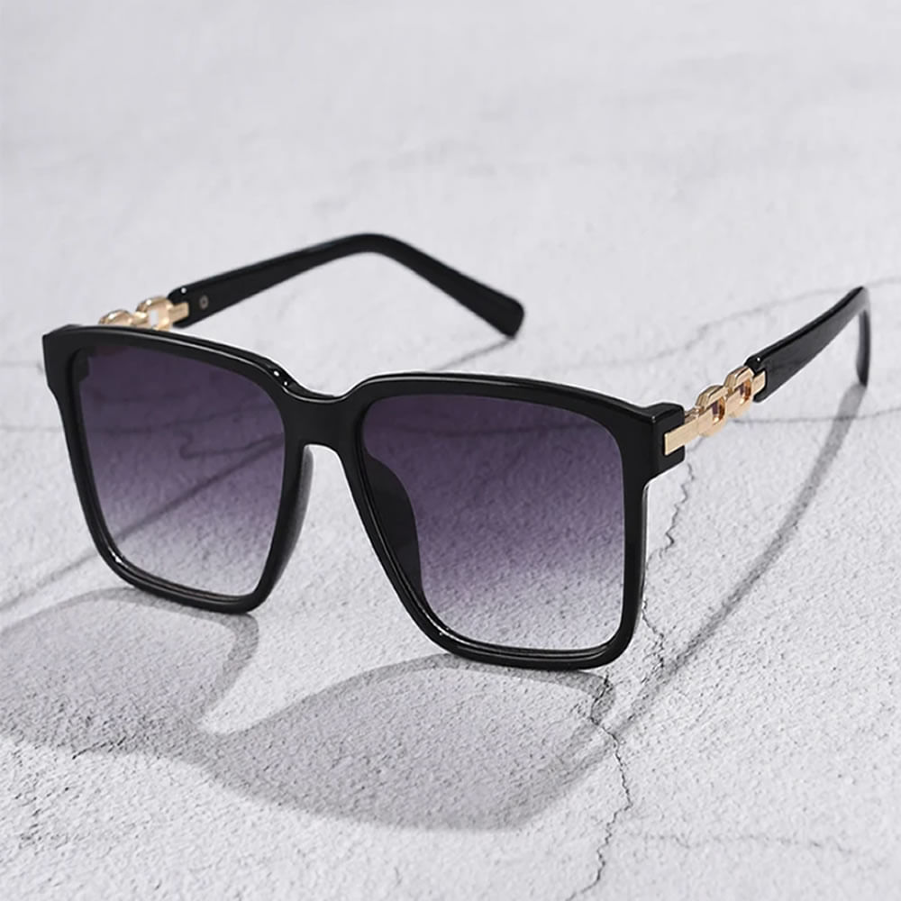Gafas de Sol Estilo Cuadrado Para Mujer, Grey