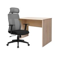 Combo 1 Escritorio Mel 120X60X74 Rovere + 1 Silla Telma C/Cabecera - Ziyaz
