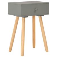 Mesa de Noche Vintage Fenke color Gris 1 cajón TU MESITA