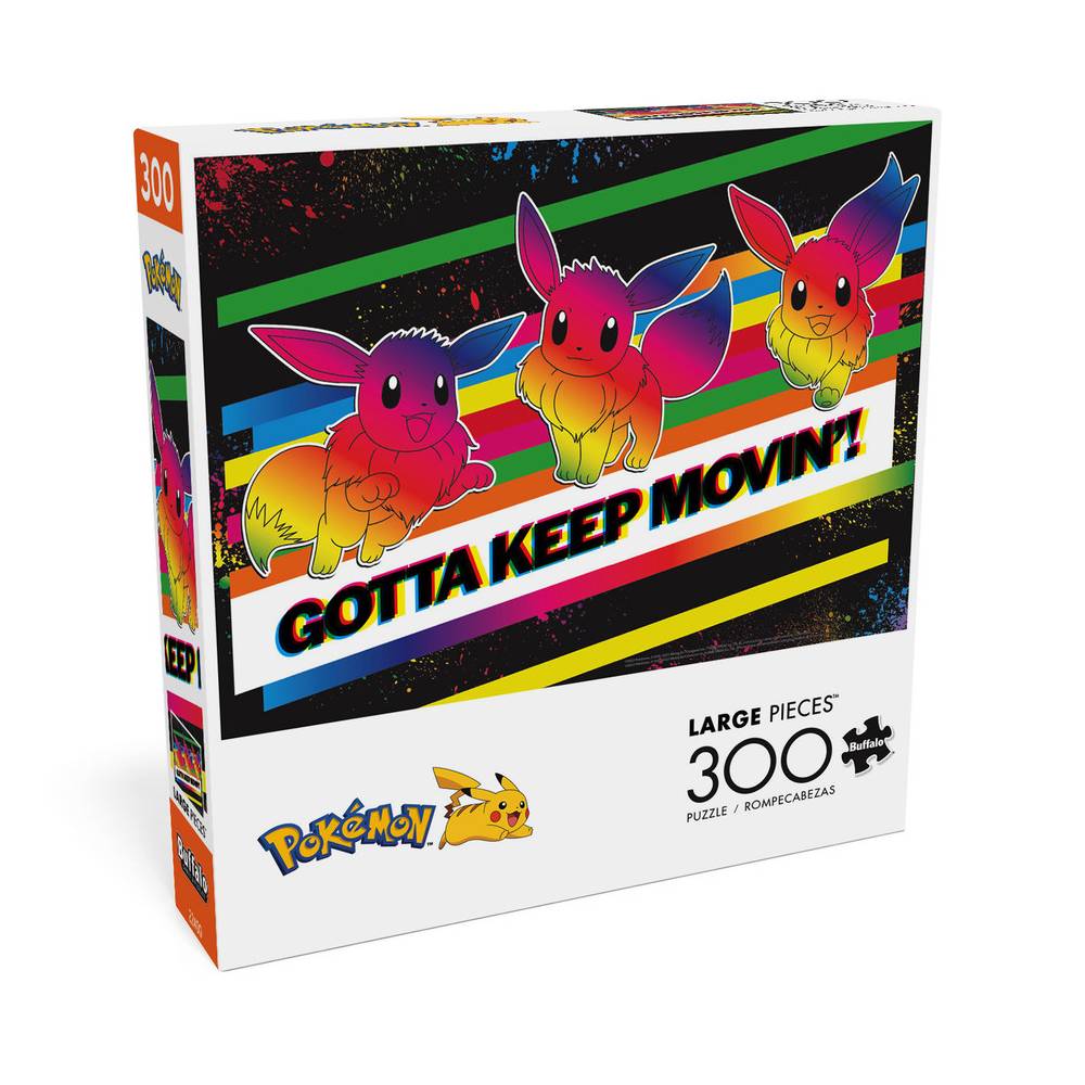 Pokemon Rompecabeza 300 Piezas Eevee Gotta Keep Movin