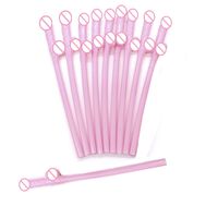 Set x 10 cañitas rosadas divertidas para despedida de soltera