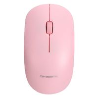Mouse inalámbrico Teraware MO-297W-B 1600dpi, bluetooth, 4 botones, receptor 2.4Ghz, recargable, rosado