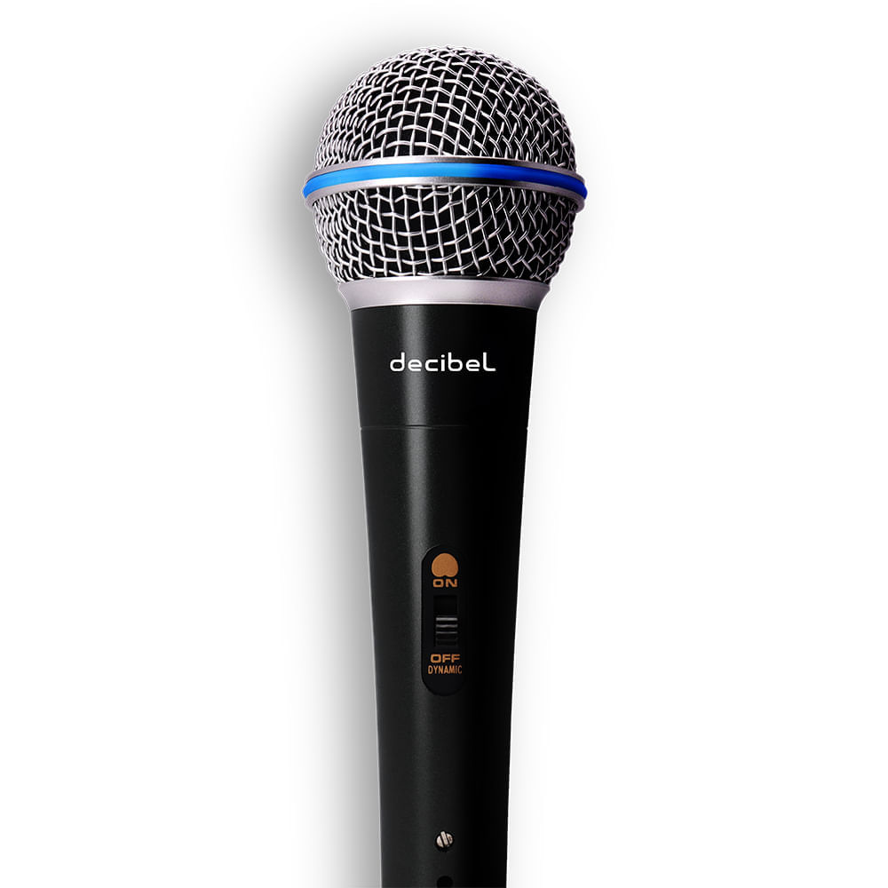 Micrófono alámbrico Decibel FM-558 3M 1/4"" XLR, negro