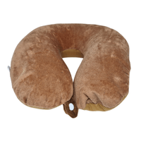 Almohada Cojin Para Cuello En U Con Bolitas Viscoelásticas Coyote
