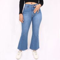Jean Kayra Poblet Flare Push Up C CELESTE