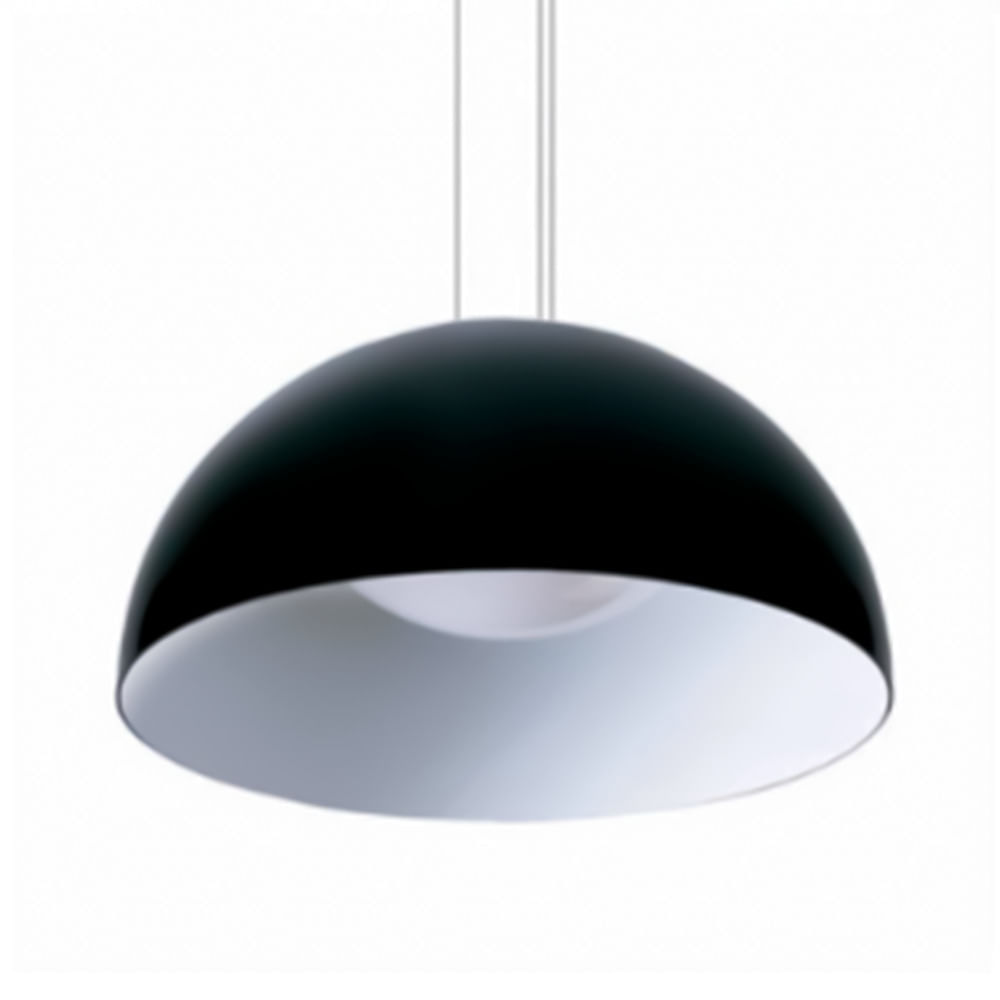 Luminaria Polly Bicolor Negro/Blanco 45 Cm