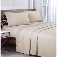 Sábana Blondas Beige V3 Queen