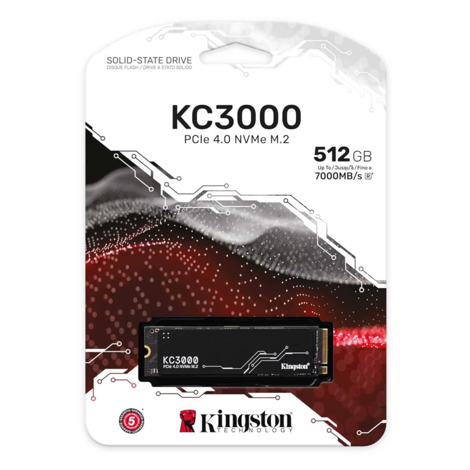 SSD Kingston KC3000 512GB NVMe PCIe 4.0 M.2 2280