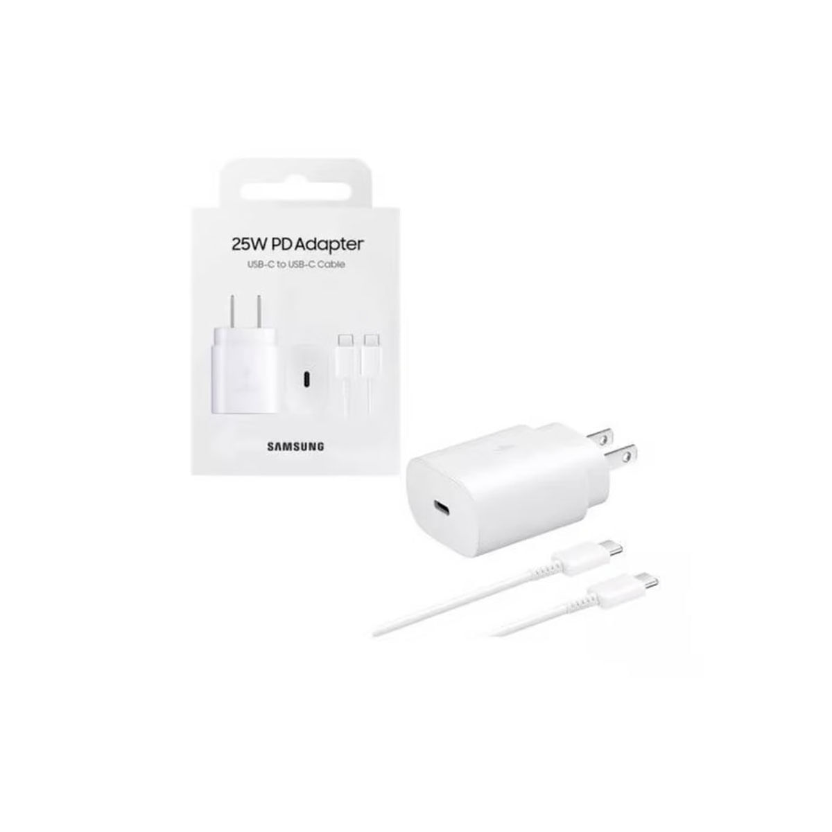 Cargador 25W Samsung USB C para S23 Fe Original Blanco