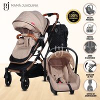 Coche Moisés Mini 4 en 1 «LIETTI» Con Portabebé Beige