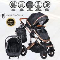 Coche Moisés 4 en 1 «LIETTI GOLD» Con Portabebé Negro