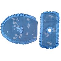 Set de baño funda de tapa en azul