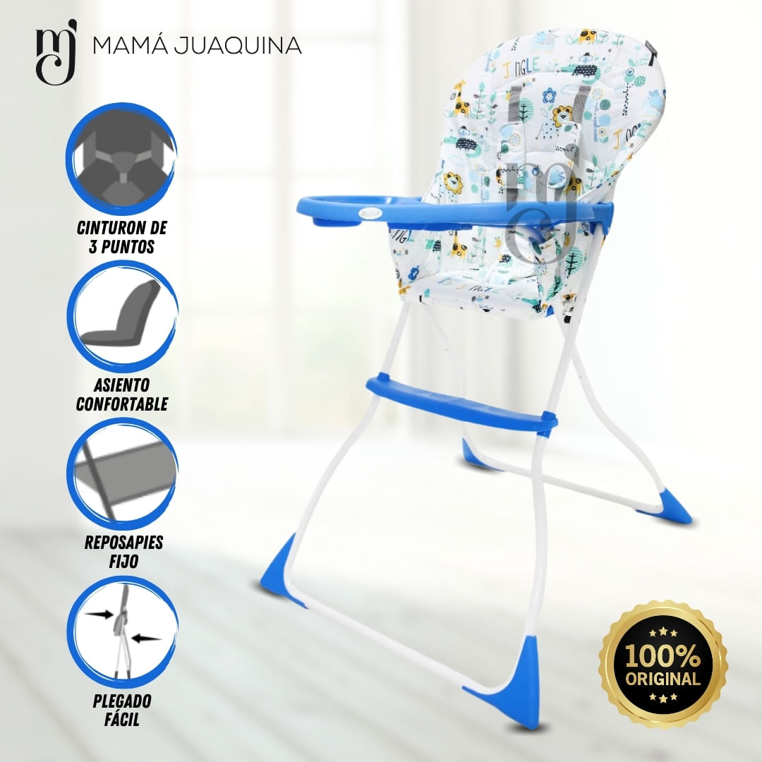Silla de Comer «SINBAD» Azul