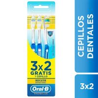 Cepillo Dental Oral B Indicator Antibacterial 3 unidades
