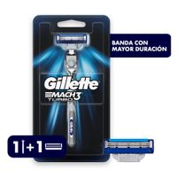 Máquina Afeitar Gillette Mach3 Turbo Recargable + Cartucho