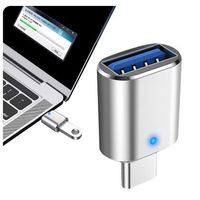 ADAPTADOR LED USB 3.0 A TIPO C, ADAPTADOR OTG A USB C
