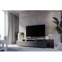 Mesa de TV Moderna Mikela color Gris oscuro TU MESITA