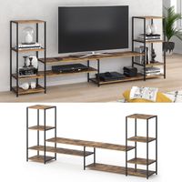 Mueble de TV Industrial Iker color Marrón estructura de Metal TU MESITA