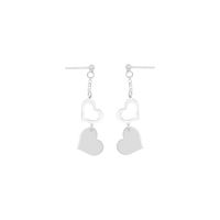 Aretes Corazones Plata 925