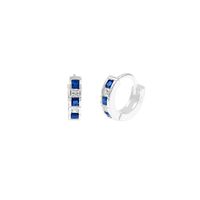 Argollas Blue Niña Plata 925