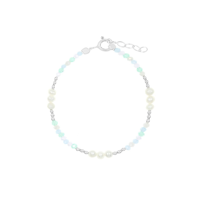 Pulsera Muranos con Perlas Plata 925