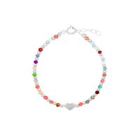 Pulsera Corazón Muranos Plata 925