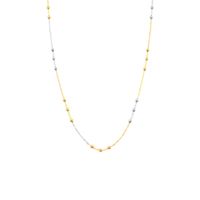 Collar Bolitas de 3 colores Oro 18K