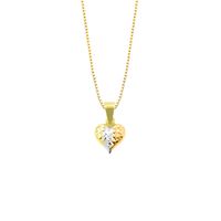 Collar Corazón Diamantado Oro 18K