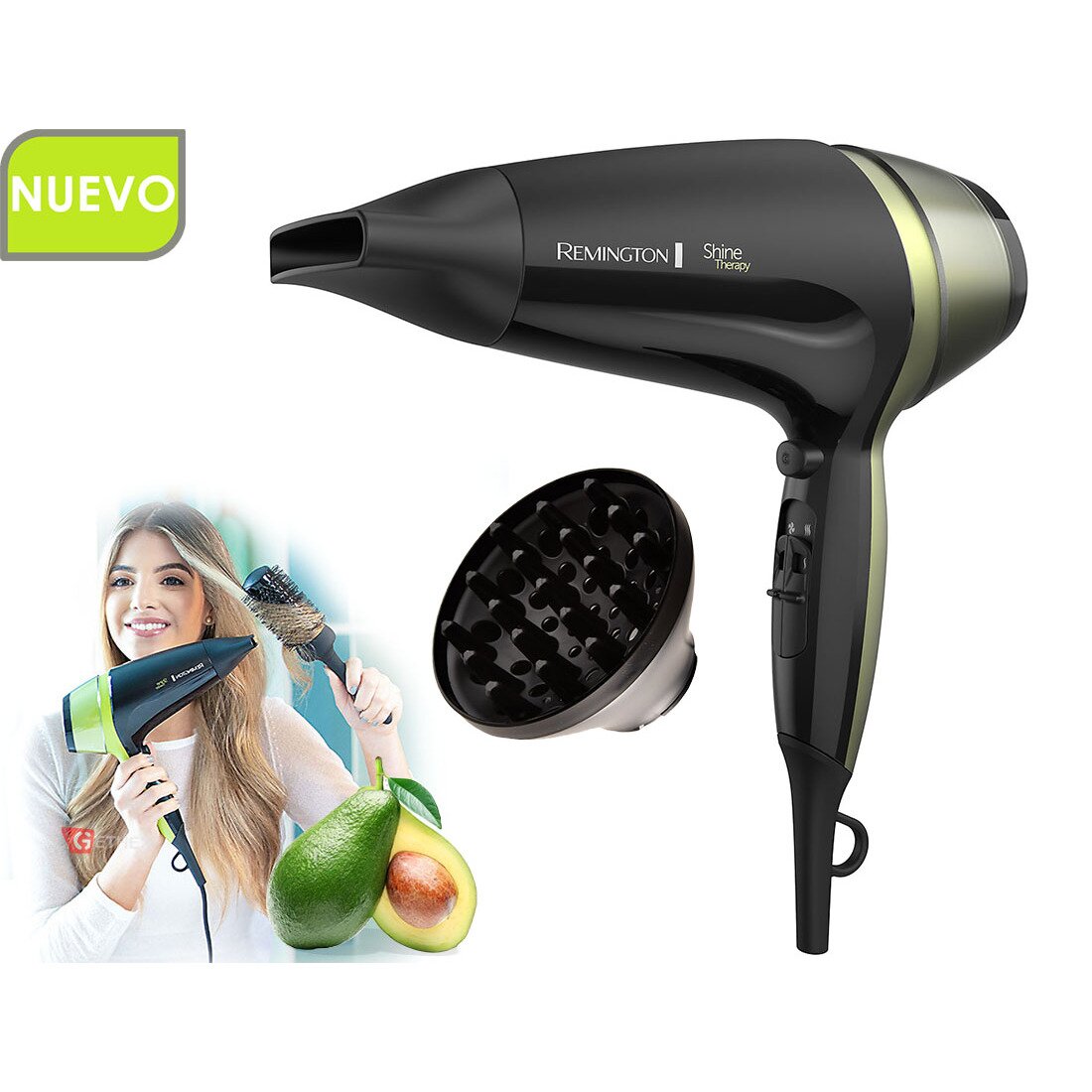 Secador de Cabello Aguacate con Macadamia 2100W D13A