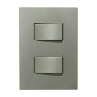 Placa Armada Orange: Interruptor Doble Matte Terra