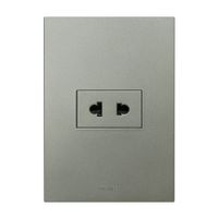 Placa Armada Orange: Tomacorriente Simple Universal Matte Terra