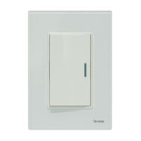 Placa Armada Orange: Conmutador Simple Vitro Blanco