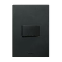Placa Armada Orange: Interruptor Simple Matte Negro