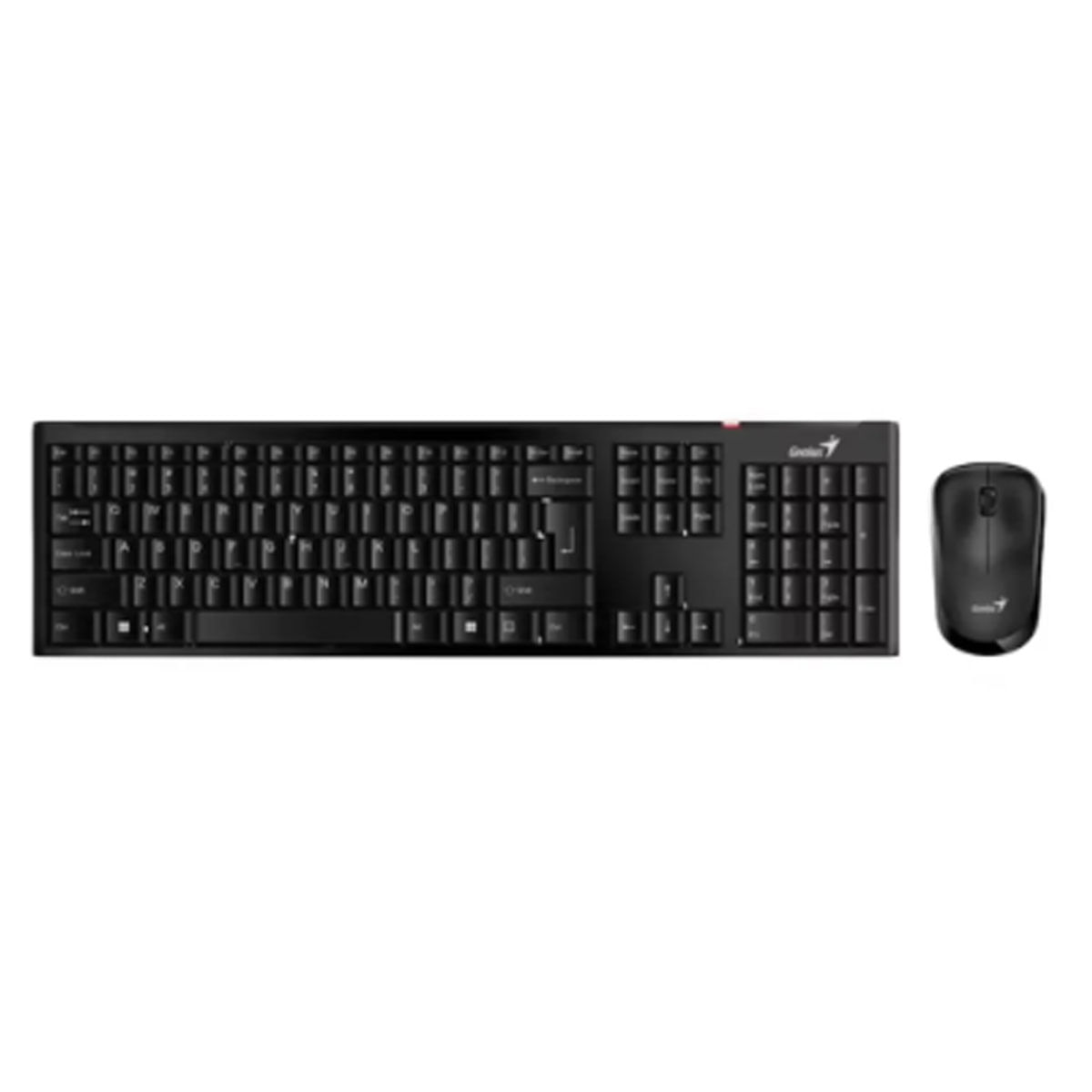 Teclado Genius + Mouse Slimstar 8230 Wireless/Bluetooth Multimedia Sp Negro (31340015407)